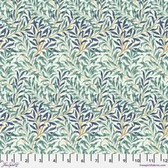 Mint Willow Boughs Baumwollstoff – Original William Morris & Company Lizenzstoff – Free Spirit Fabrics Buttermere Patchworkstoffe Neuheit