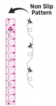 Gleich Bestellen Bienchen Rollschneiderlineal 1 1/2″ x 12 1/2 inches – Original Tula Pink Hardware – Bee Ruler
