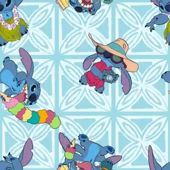 Expressversand Stitch Toss Disneystoff – Lilo & Stitch Kinderstoff – Springs Creative Disney Lizenzstoff