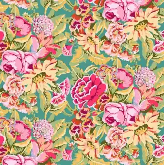 Jetzt Bestellen Floral Dance · Pink – From the Archives · Kaffe Fassett Collective Desgnerstoffe – Philip Jacobs Patchworkstoff