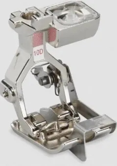 #10D Schmalkantfuß mit mittiger Leitschiene – BERNINA Nähmaschinenfuß Anschlagskante – Kantennähfuß / Kantenstepper Kostenfreie Lieferung