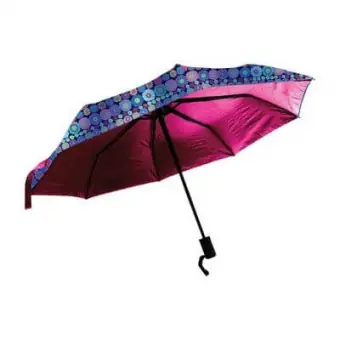 Echt Kaffe Fassett LIMITED EDITION Kompakt-Regenschirm mit Schutzhülle – 85 and Fabulous Umbrella