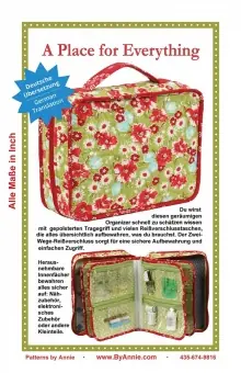 DEUTSCH Nähtasche / Werkzeugtasche – A Place for Everything Nähtasche – by Annie Schnittmuster – Deutsche Übersetzung! Billig