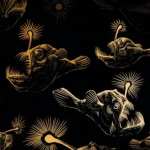 Anglers Abound - Rachel Hauer Mariana Designerstoff - Maritimer Free Spirit Motivstoff Ausverkauf