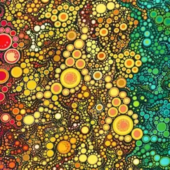 Effervescence Bright Gradation Farbverlauf – Sprudelnde Blasen Regenbogen Kaufman Sonderangebot