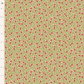 Bestpreis Bellflower Green – Tildas Wallflower Blümchenstoffe – Original skandinavischer Tildastoff