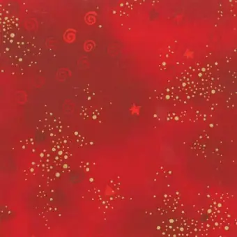 Markenprodukt Weihnachtlicher Patchworkstoff Red Glitter Metallicstoff – Laurel Burch