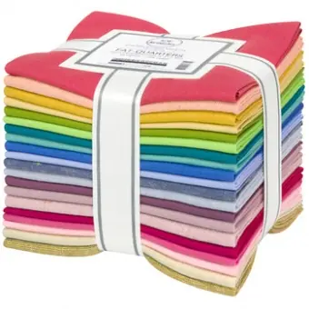 20 Fat Quarter Curated Collection by Sew Mariana Stoffpaket – Robert Kaufman FQ Paket Designer Color Story Cherry Picked Palette Neu Im Sortiment