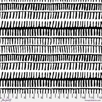Black & White Zipper Stripe Patchworkstoff – Kaffe Fassett Collective Schwarz-Weißer Streifenstoff – Brandon Mably Designerstoff Sichere Zahlung