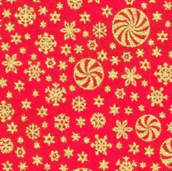 Snowflakes Scarlet Quilting – Red Metallic Holiday Flourish Weihnachtsstoff Im Trend