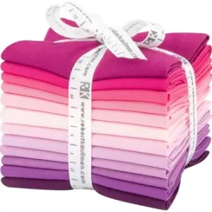 Online Kaufen Wildberry Pallette Fat Quarter Stoffpaket - Kona Cotton Solids Unistoffe in Lila-, Pinknuancen & Rosatönen