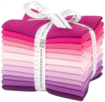 Online Kaufen Wildberry Pallette Fat Quarter Stoffpaket – Kona Cotton Solids Unistoffe in Lila-, Pinknuancen & Rosatönen
