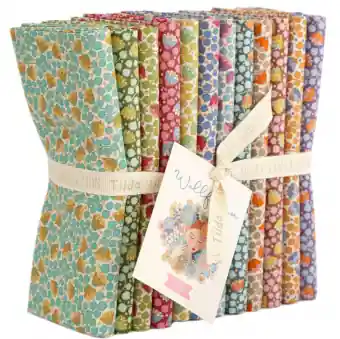 Gleich Bestellen Bellflower Fat Quarter Stoffpaket- 12x Tildas Wallflower Blümchenstoffe – Original skandinavischer Tildastoff