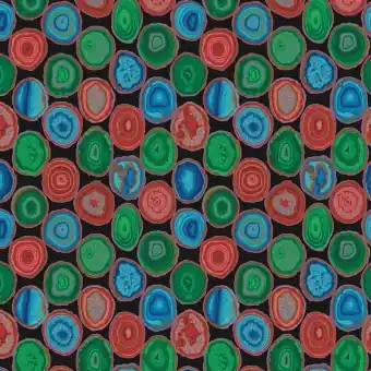 Günstig Black Geodes – Kaffe Fassett Collective Designerstoffe – Philip Jacobs Spring 2019 Patchworkstoff