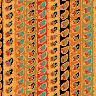 Paisley Stripe – Antique – From the Archives – Kaffe Fassett Collective Desgnerstoffe – Philip Jacobs Patchworkstoff Mengenrabatt