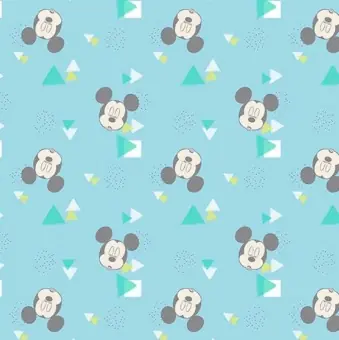 Original Original Mickey Maus Disneystoff – Mickey Mouse Motivstoff – Disney Lizenzstoff Meterware