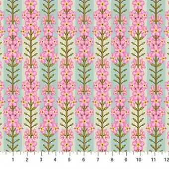 Preiswert Forget Me Not Romance Blumenstoff – Anna Maria Iconic Vintage Collective Designerstoffe – Patchworkstoff Meterware