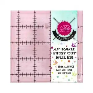 4 1/2″ Tula Pink Einhorn Lineal- Original Tula Pink Hardware – Square Templates Ruler with Unicorn Neue Ware
