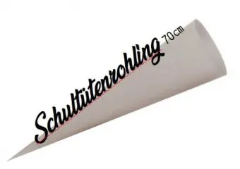 Markenprodukt Schultütenrohlinge – 70cm Bastelschultüte in Grau zum Selbernähen & Selbergestalten