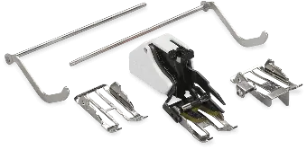 #50 Obertransportfuß – BERNINA Set mit Kantelinialen & Wechselsohlen Echt