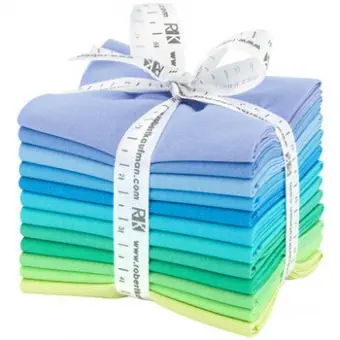 Jetzt Bestellen Mermaid Shores Palette – Halbe Meter Meerjungfrauen Stoffpaket – Kona Cotton Solids Unistoffe Color Story Stoffauswahl