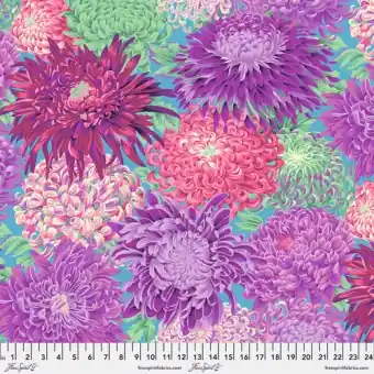 Beliebt Magenta Japanese Chrysanthemum Floral Blumenstoff – Philip Jacobs for Kaffe Fassett Collective Designerstoff