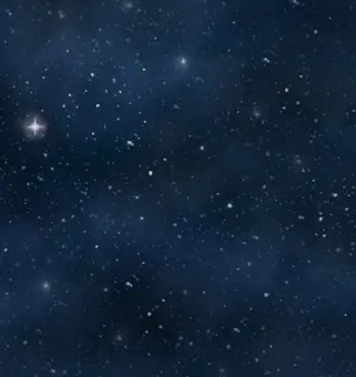 Starry Sky Allover – Universum Weltall Astronautenstoff mit Sternen & Sternchen Handgefertigt