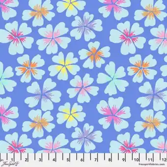 Top-Angebot Blue Petals Blumenstoff – Kaffe Fassett Collective Designerstoffe – Spring 2024 Patchworkstoff