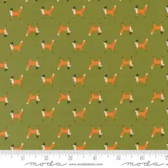 Woodland Wonder Fern Fuchsstoff – Gingiber by Stacie Bloomfield – Moda Fabrics Patchworkstoffe Beliebt