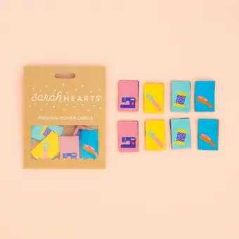 Sofort Bestellen Nähutensilien Labels – Sarah Hearts Sewing Notions & Tools Webetiketten – Premium Woven Labels – Tied with a Ribbon Limited Edition