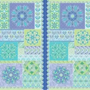 Amanda Murphy Quiltpanel - Lake Heart Panel - Cheater Cloth Übungspanel Geprüft