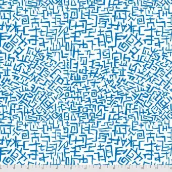 Delft Blue Amaze Patchworkstoff – Kaffe Fassett Collective Schwarz-Weißer Baumwollstoff – Brandon Mably Designerstoff Sonderaktion