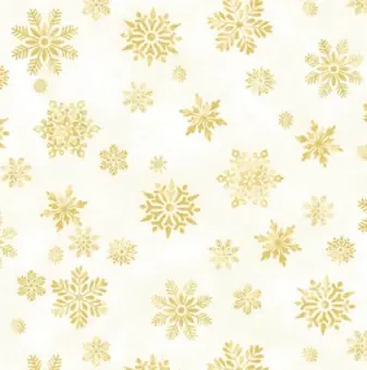 Bestseller Cream Snowflakes Weihnachtsstoff – Timeless Treasures – Patchworkstoff