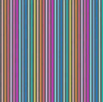 Saisonangebot Rainbow Stripes on Grey – Mini Streifenstoff Regenbogen & Grau – Dewfall von Figo Fabrics