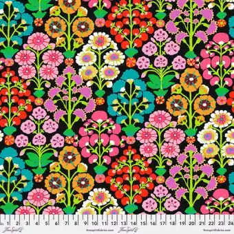 Contrast Sprays Blumenstoff – Kaffe Fassett Collective Designerstoffe – 85 & Fabulous Patchworkstoff Meterware Nur Für Kurze Zeit