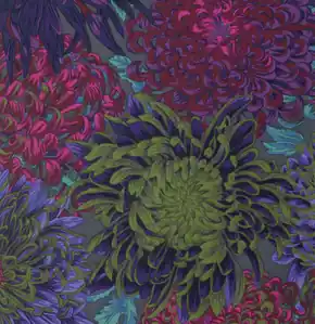 Antique Japanese Chrysanthemums – Phillip Jacobs for Kaffe Fassett Collective – Fall / Winter 2015 Original