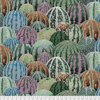 Grey Watermelons Wassermelonen – Kaffe Fassett Collective Designerstoffe – Philip Jacobs Patchworkstoff Meterware Ab Werk
