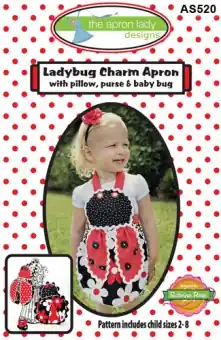 Exklusiv Ladybug Charm Apron – Kinderschürze Schnittmuster