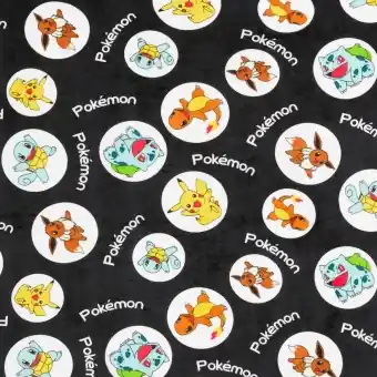 Kostenloser Versand FLEECE! Pokémons Lizenzstoff – Original Nintendo Pokemonstoff – Pikachu, Bisamsam, Turtok, Glumanda uvm. Motivstoff