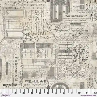 Highlight Remnants Schrifstoff – Palette Seasonal – Tim Holtz Eclectic Elements Halloweenstoffe