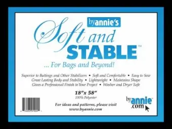 Direktkauf SCHWARZ! Soft & Stable Stabilisator – Taschenvlies by Annie’s Black – 18 x 58 Inches SB-Packung