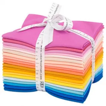 Günstig Then came June- Halbe Meter Stoffpaket – Kona Cotton Solids Unistoffe Color Story Stoffauswahl