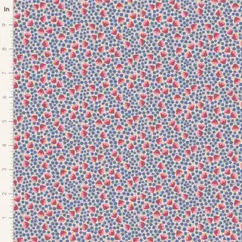 Bellflower Denim – Tildas Wallflower Blümchenstoffe – Original skandinavischer Tildastoff Heißes Angebot