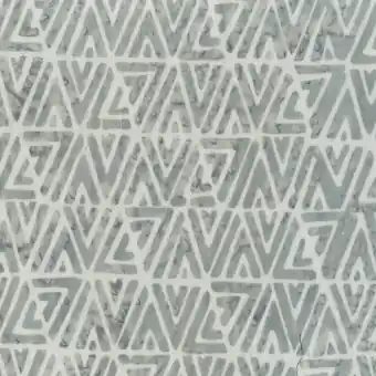 Mega-Angebot Grauer geometrischer Batikstoff – Pura Vida Storm Catamaran Neutral by Shayla Wolf – Anthology Fabrics Patchworkstoff