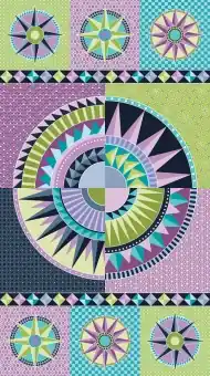 Markenware Amanda Murphy Quiltpanel – Endless New York Beauty Night Cityscape – Cheater Cloth Übungspanel