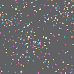 Rainbow Sprinkles - Regenbogen-Streukonfetti - Dewfall by Ghazal Razavi - Figo Fabrics Motivstoff Online Kaufen