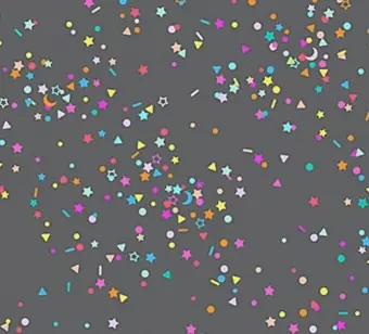 Rainbow Sprinkles – Regenbogen-Streukonfetti – Dewfall by Ghazal Razavi – Figo Fabrics Motivstoff Online Kaufen