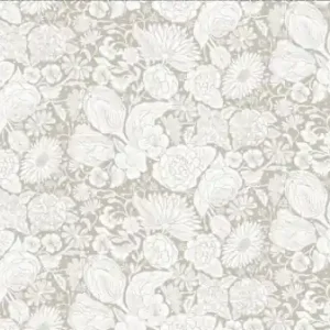 Folktale Blümchenstoff - Zartes Blütenmuster in Naturtönen - Patchworkstoff von FIGO Fabrics Direkt Vom Hersteller