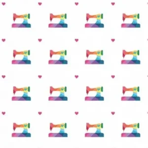 Nähmaschinen auf Weiß - Make by Quiet Play Kristy Lea Nähmotivstoffe - Riley Blake Patchworkstoffe Aktuell