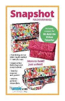 Top-Seller Snapshot Foldover Bags Handtasche – by Annie Schnittmuster